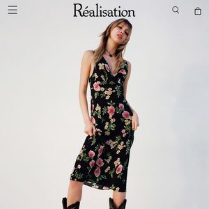 Realisation Par Floral Slip Dress Marked M fits as S